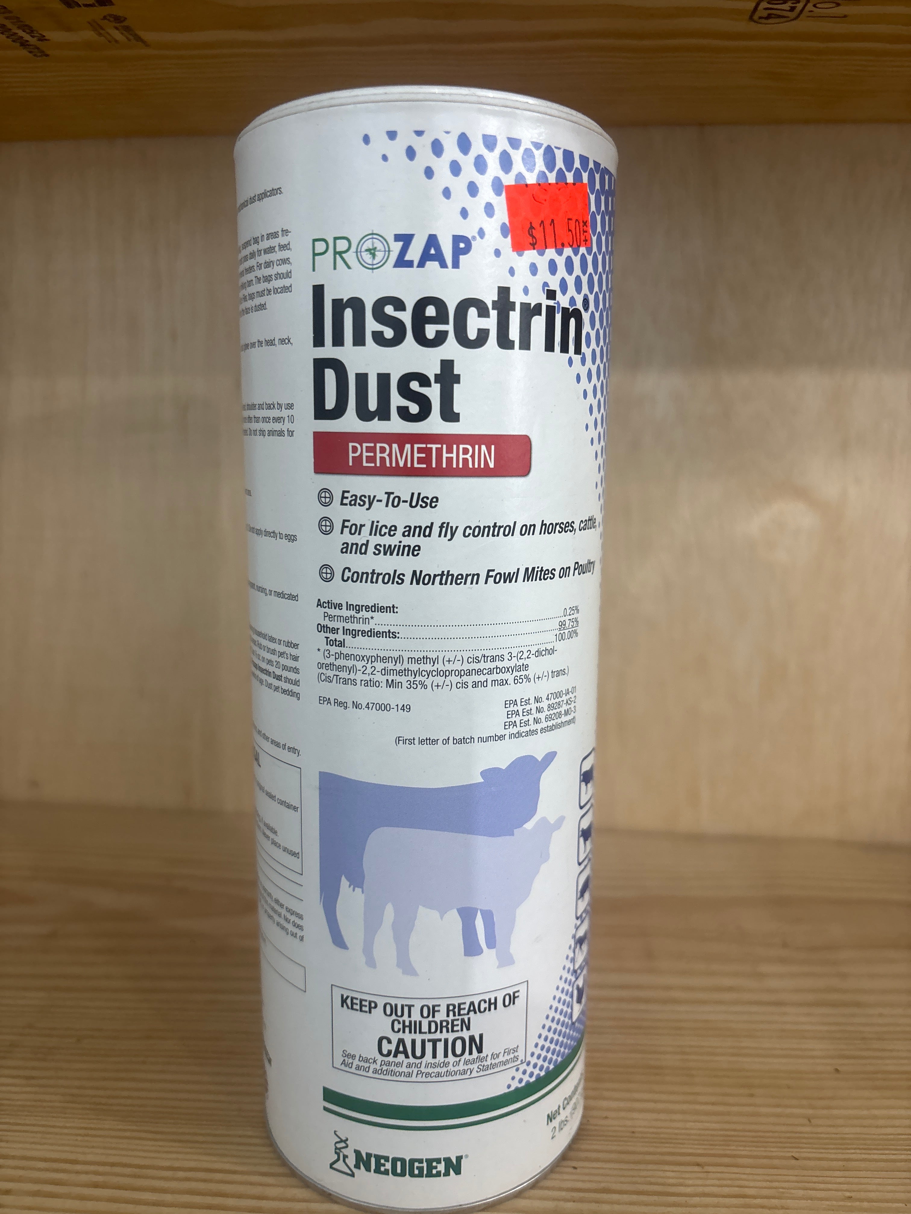 2lbs.  Insectrin dust